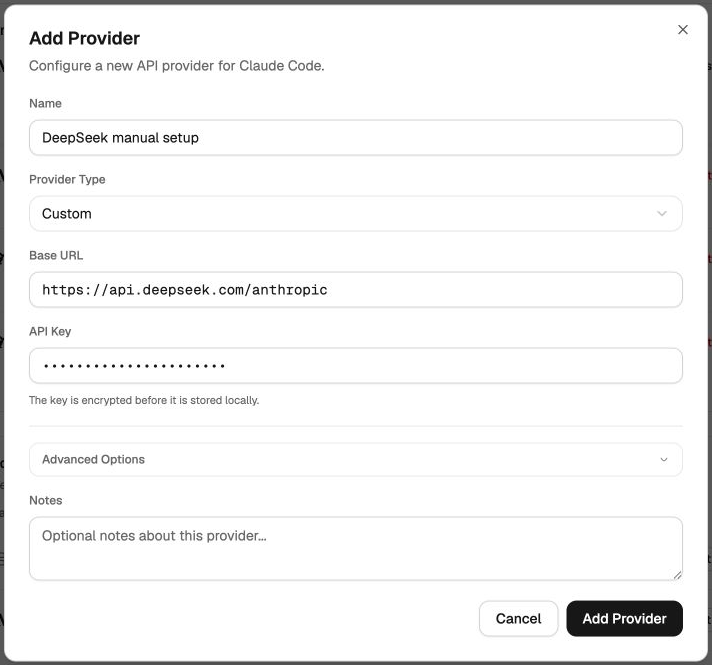 Custom provider base configuration
